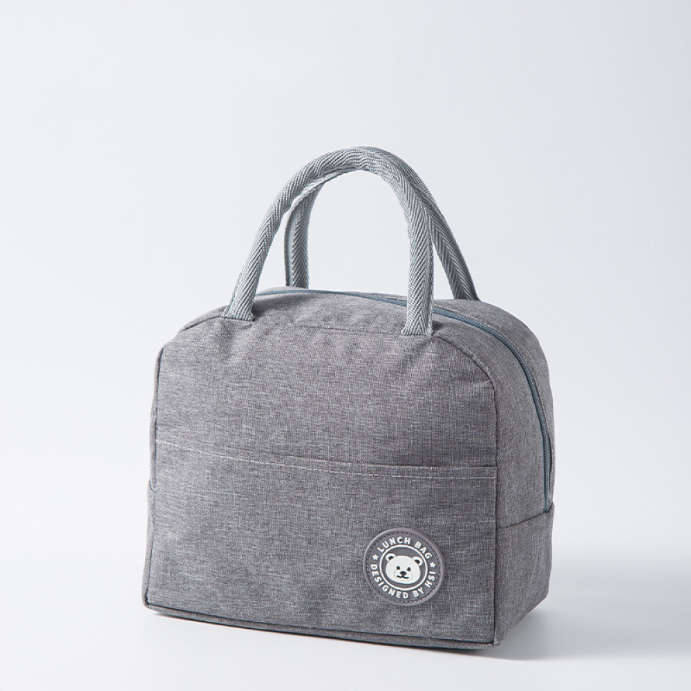 portable lunch bag lunch box insulated canvas tote pouch school bento portable dinner container picnic food storage details 10