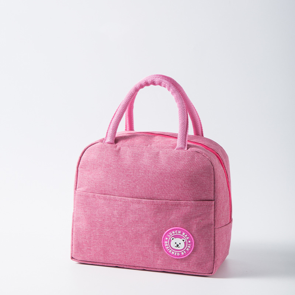 portable lunch bag lunch box insulated canvas tote pouch school bento portable dinner container picnic food storage details 11