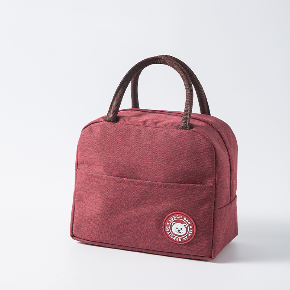 portable lunch bag lunch box insulated canvas tote pouch school bento portable dinner container picnic food storage details 13