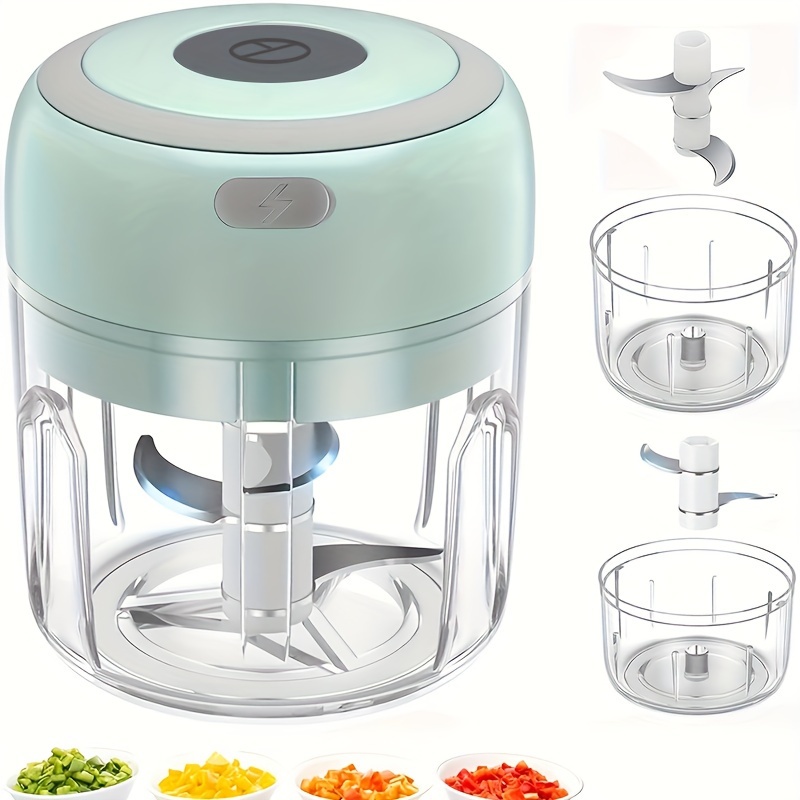 100 250ml usb rechargeable electric garlic chopper strong durable grinder for ginger chilli vegetables perfect for your kitchen details 1