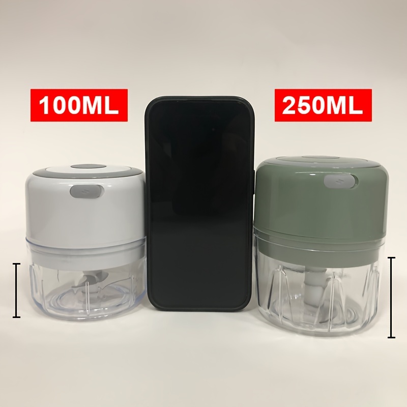 100 250ml usb rechargeable electric garlic chopper strong durable grinder for ginger chilli vegetables perfect for your kitchen details 3