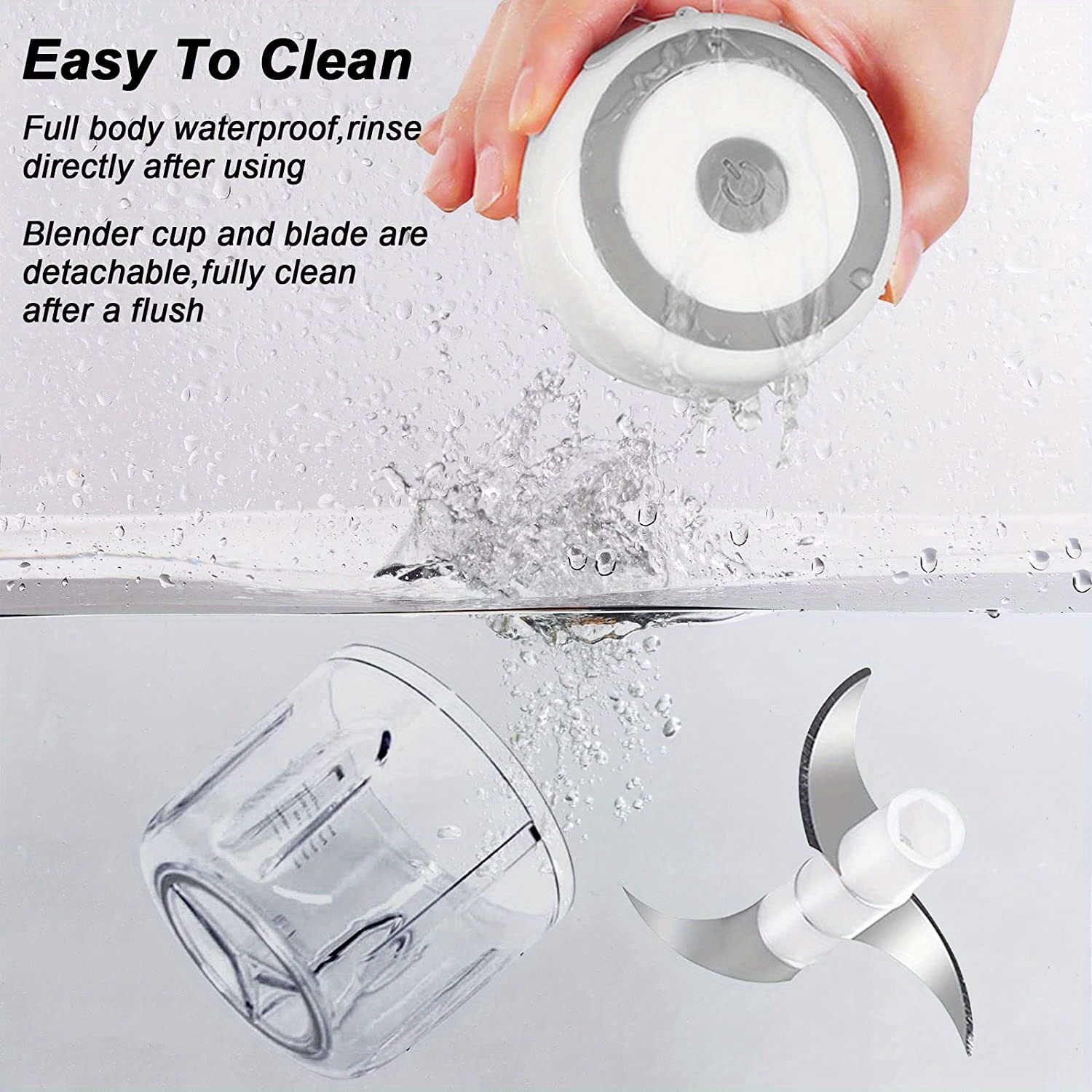 100 250ml usb rechargeable electric garlic chopper strong durable grinder for ginger chilli vegetables perfect for your kitchen details 6