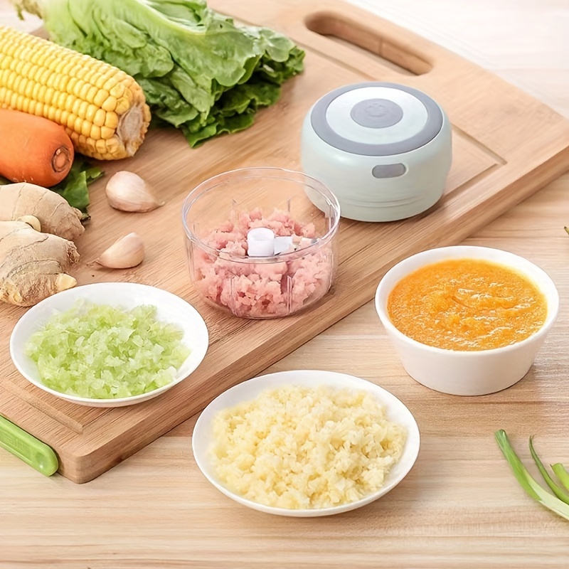 100 250ml usb rechargeable electric garlic chopper strong durable grinder for ginger chilli vegetables perfect for your kitchen details 8