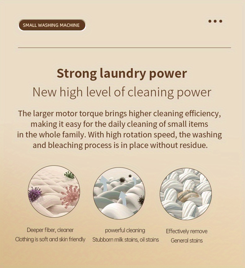 Portable Washing Machine, 2.38gal Foldable Mini Washing Machine, Small Washer For Baby Clothes,Noise Reduction And Low Consumption, Blue Light Sterilization, Underwear Or Small Items, Apartment, Dorm, Camping, RV Travel Laundry- Gift Choice details 2