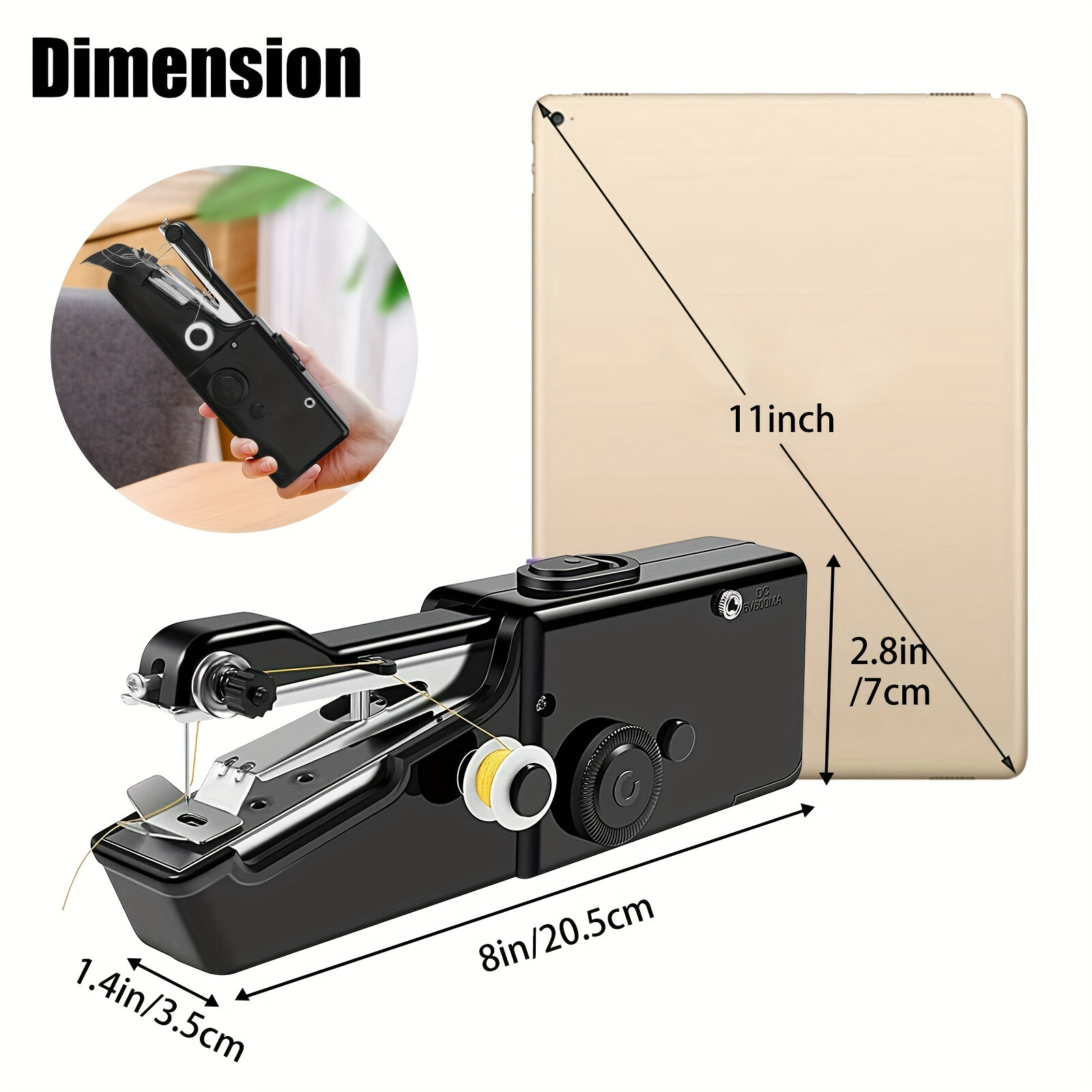 portable handheld sewing machine the perfect gift for mom cordless electric and mini details 6