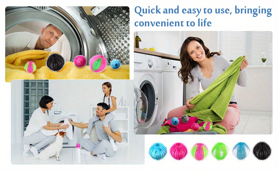 8pcs 12pcs reusable pet hair remover for laundry lint remover washing balls for washing machine effectively removes pet hair from clothes eco friendly and easy to use details 0