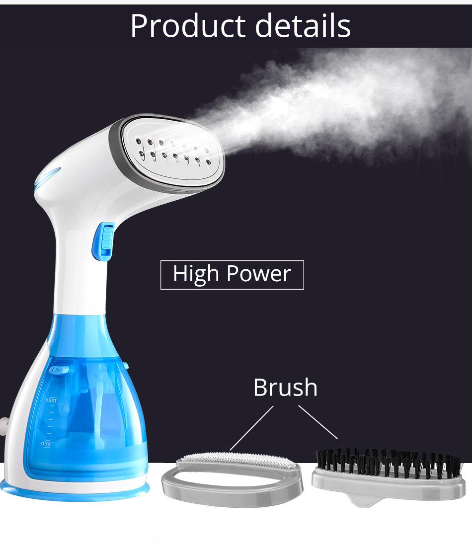 powerful handheld steamer for wrinkle free clothes in minutes details 2