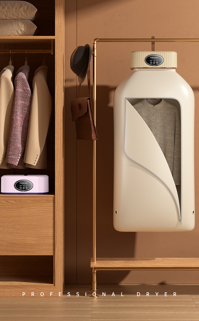 portable clothes dryer mini dryer machine with timing function equipped compact and convenient drying solution for apartment dorm rv quick and easy to use compact dryer machine with dryer bag for delicate garments underwear small clothes details 1