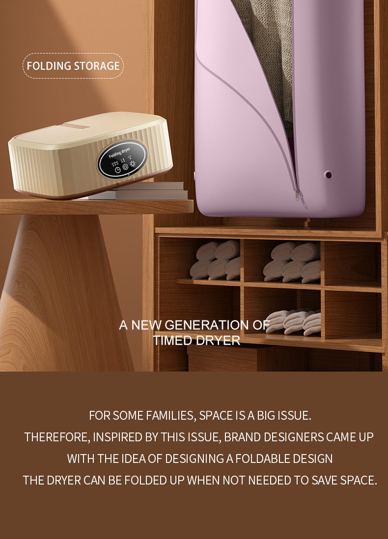 portable clothes dryer mini dryer machine with timing function equipped compact and convenient drying solution for apartment dorm rv quick and easy to use compact dryer machine with dryer bag for delicate garments underwear small clothes details 5