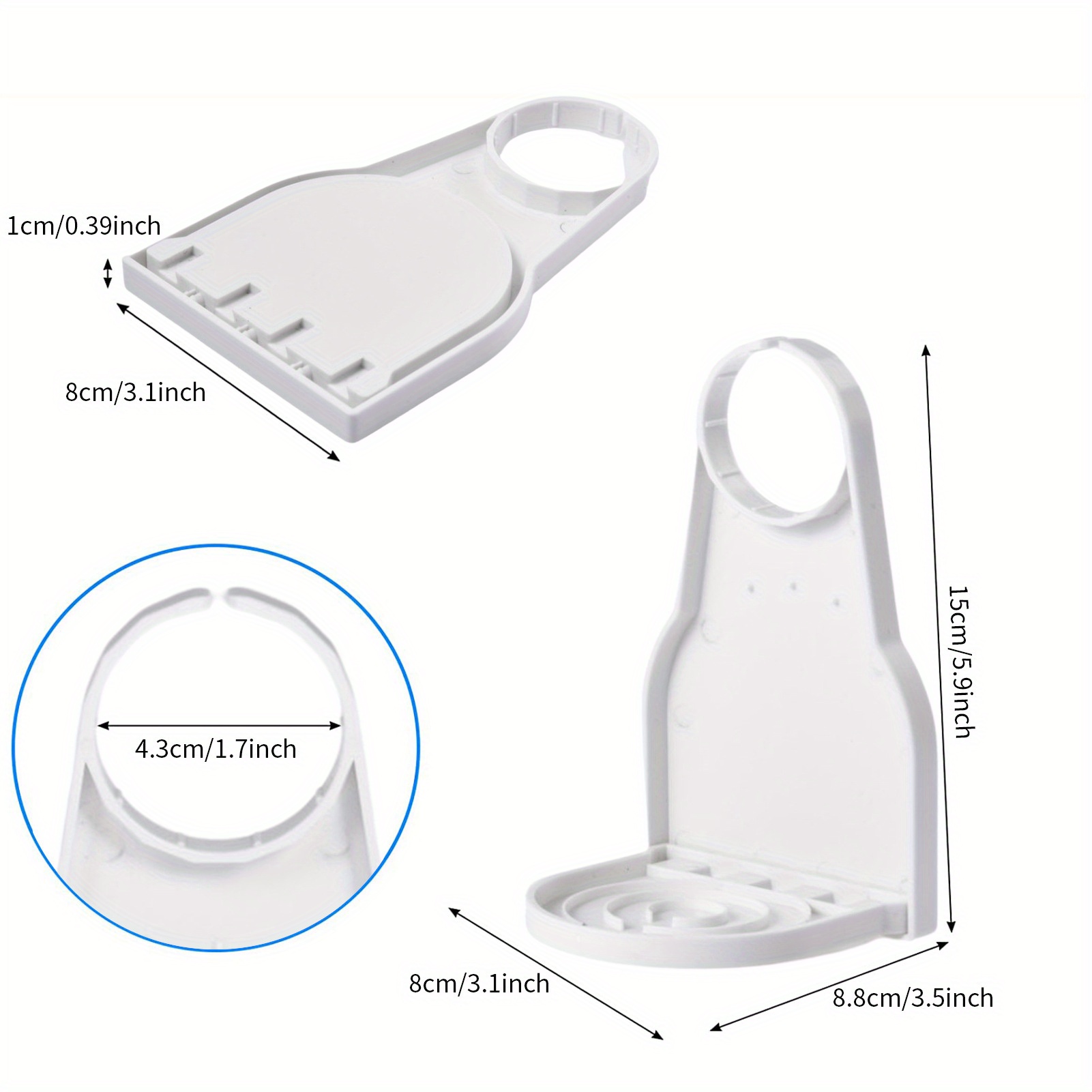1pc drip catcher for laundry detergent bottles screw design holds firmly fits most economical sizes keeps washer dryer and floor clean details 2