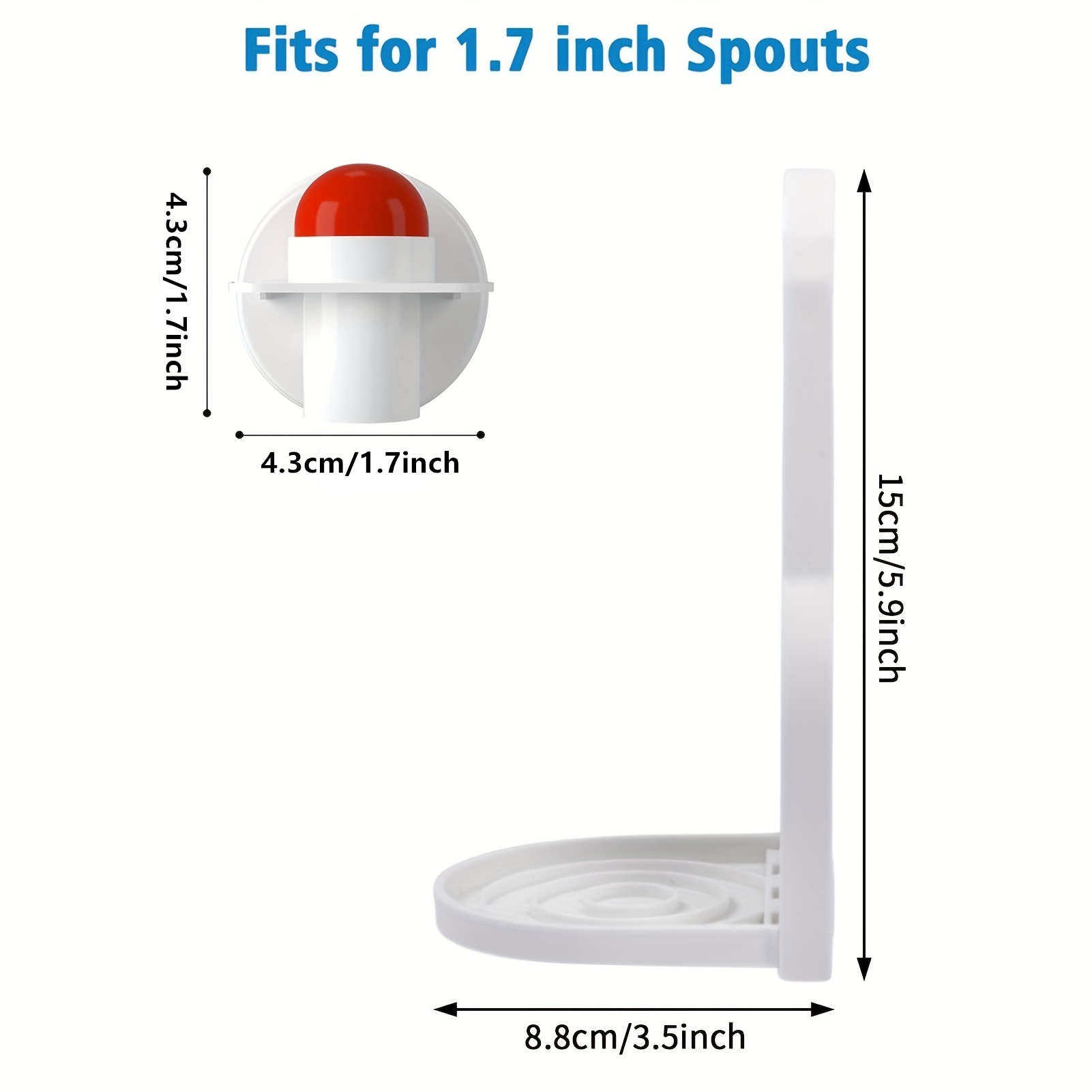 1pc drip catcher for laundry detergent bottles screw design holds firmly fits most economical sizes keeps washer dryer and floor clean details 7