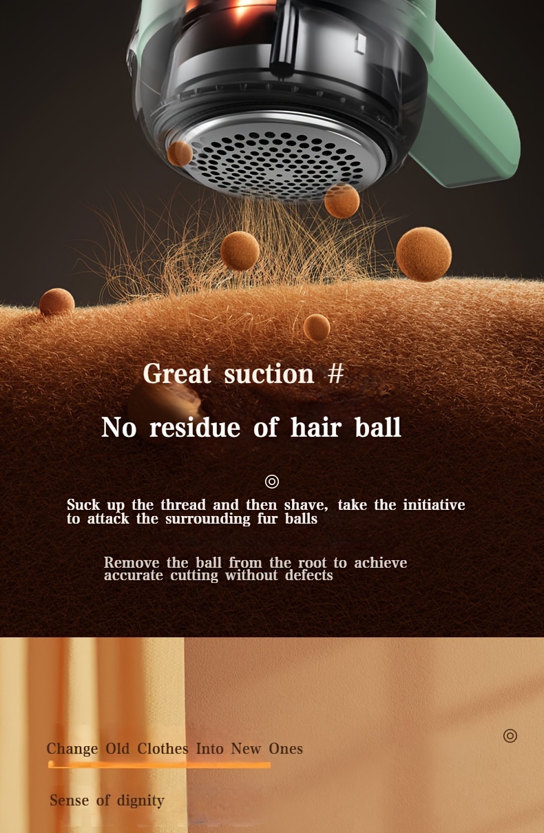 fuzz remover usb charging model led display power and gear convenient fabric shaver usb rechargeable lint remover effectively and quickly remove the shavings on clothes sweaters sofas blankets curtains wool cashmere details 4