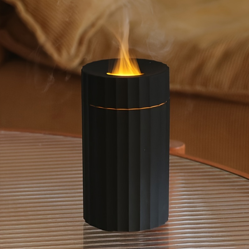 1pc 7 colors Flame Simulation Ultrasonic Humidifier with Aromatherapy and Lighting - USB Powered Essential Oil Diffuser for Bedroom and Travel, USB Flame Aromatherapy Humidifier details 6