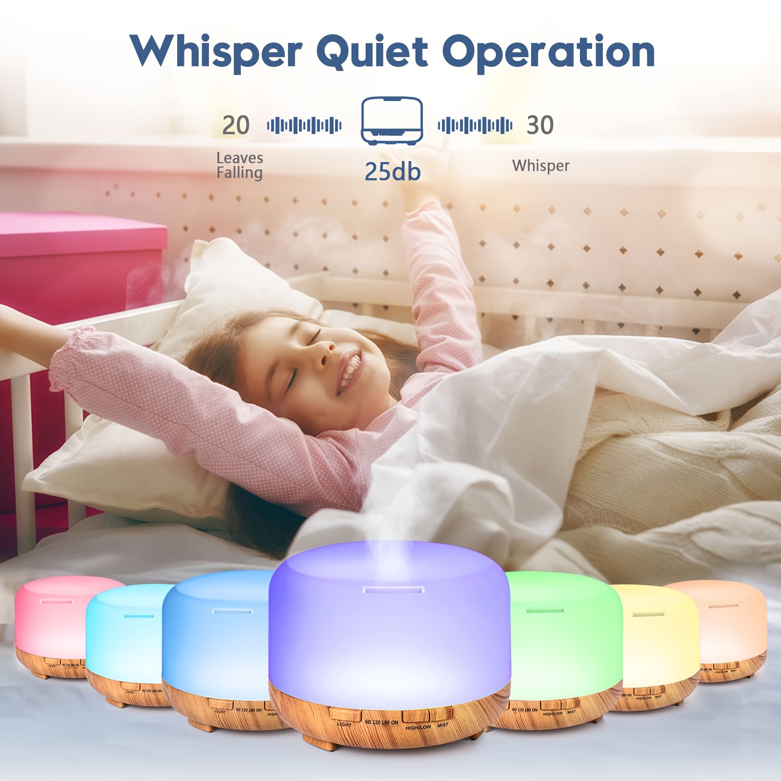 500ml aromatherapy oil diffuser 5v 2a usb powered wood grain color essential oil aroma diffuser auto shut off when water use out with remote control for home office bedroom details 0