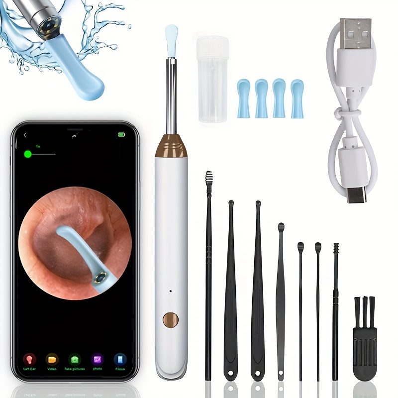 High Definition And Visible Rarwax Removal Kit With 4 Earbuds And 8 Earwax Removal Kits, As A Gift To Your Best Friend details 0