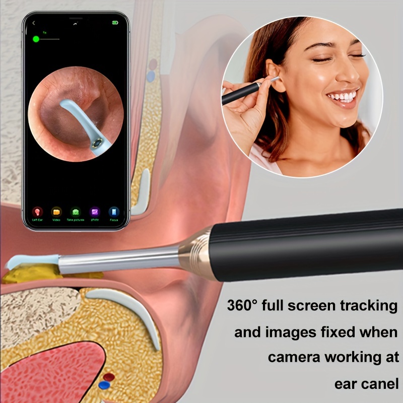 High Definition And Visible Rarwax Removal Kit With 4 Earbuds And 8 Earwax Removal Kits, As A Gift To Your Best Friend details 2