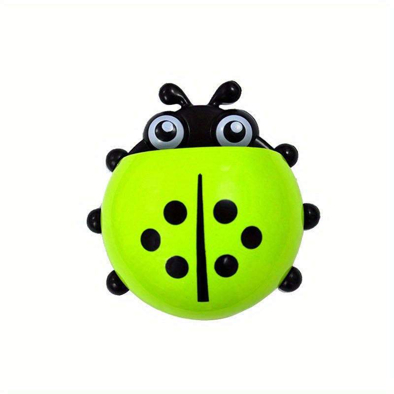 animal insect toothbrush holder, 1pc ladybug animal insect toothbrush holder bathroom cartoon toothbrush toothpaste wall suction holder rack container organizer cartoon seven star ladybird creative powerful suction cup toothbrush box toothpaste holder removable wall hanging shelf details 4