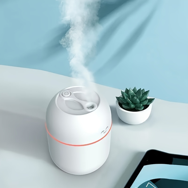 220ml ultrasonic essential oil diffuser with led lamp for home and car happy face humidifier with usb mist maker for aromatherapy spray details 4