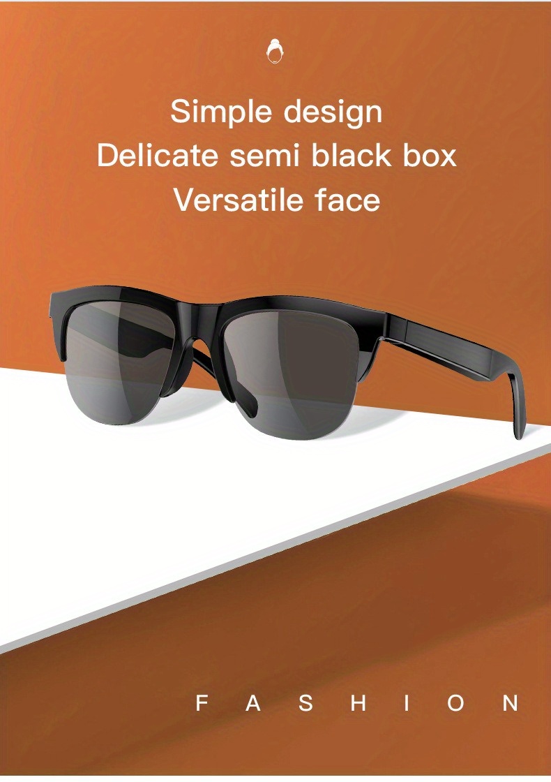 wireless 5 0 smart glasses headphones outdoor sports music calls and anti blu ray protection details 2