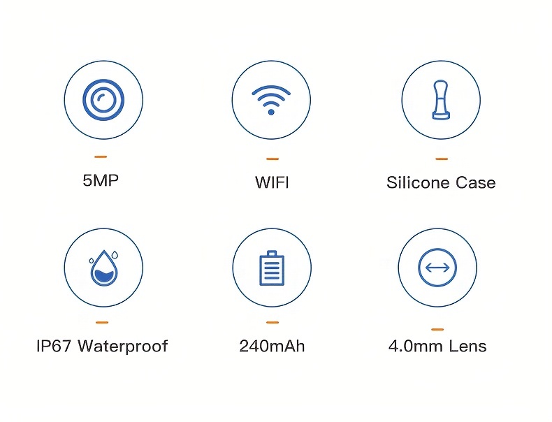 ear wax removal waterproof ear wax cleaner with camera 6 led lights wifi ear cleaning kit otoscope with light compatible with iphone ipad android smartphones details 1