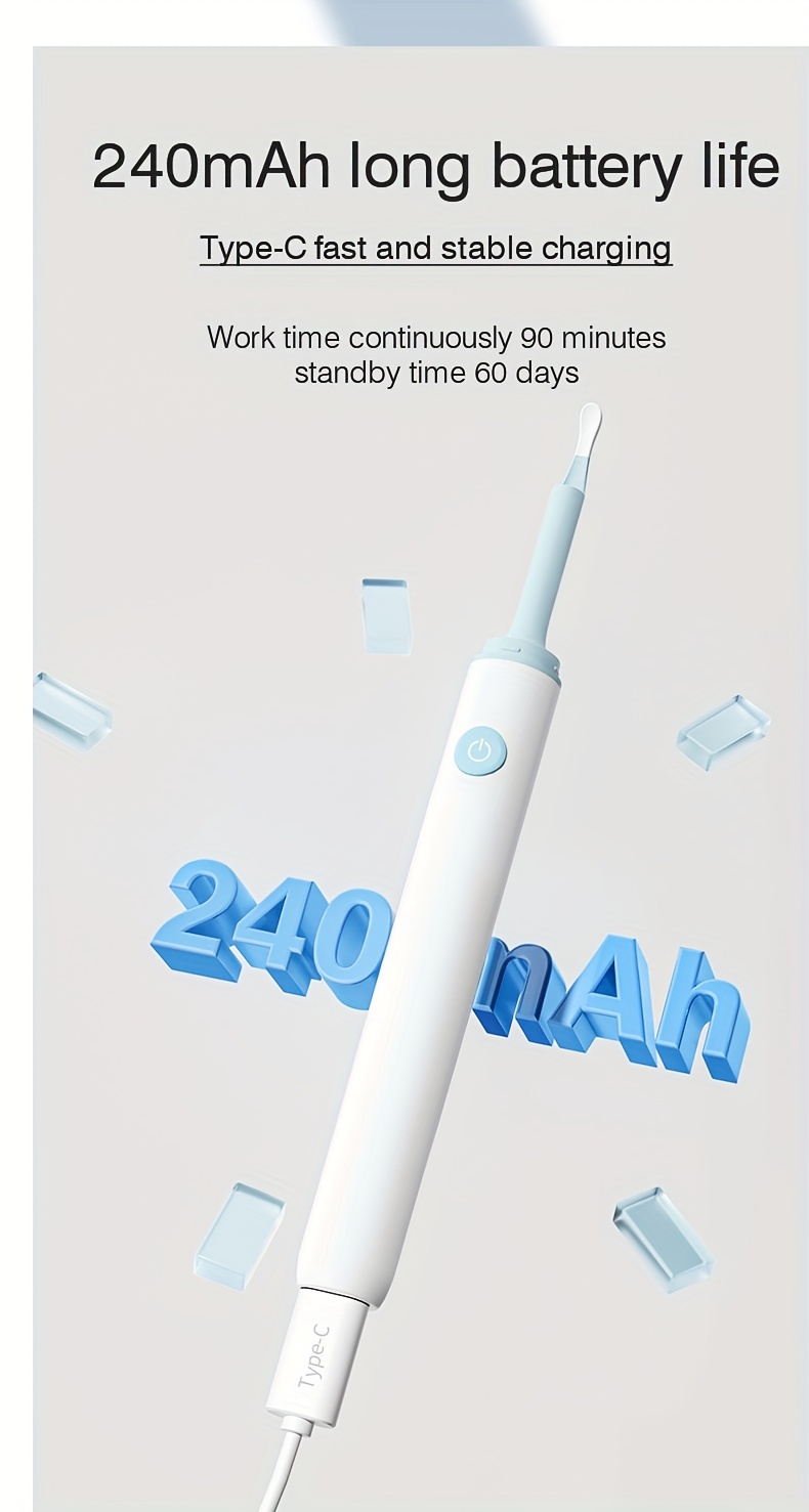 ear wax removal waterproof ear wax cleaner with camera 6 led lights wifi ear cleaning kit otoscope with light compatible with iphone ipad android smartphones details 10